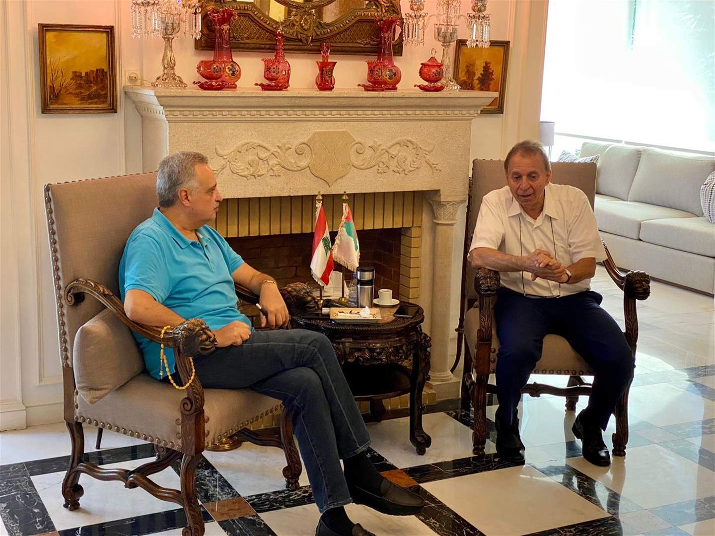  بالصور ـ أرسلان يستقبل الوزير عصام شرف الدين شهيّب ويهنئه بمهامه الجديدة