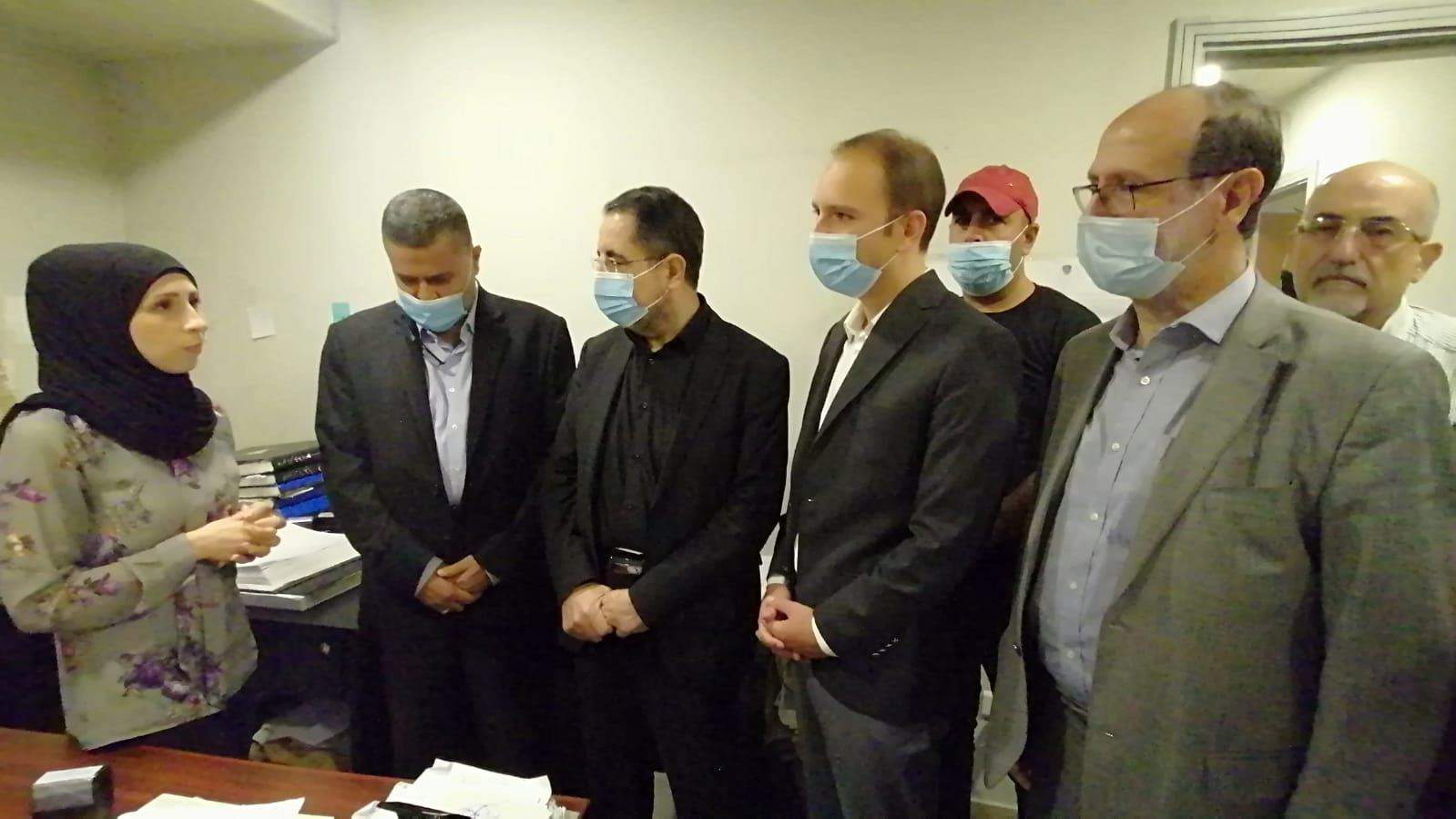 جولة لخضر برفقة النائبين الحاج حسن والموسوي على دوائر محافظة بعلبك الهرمل