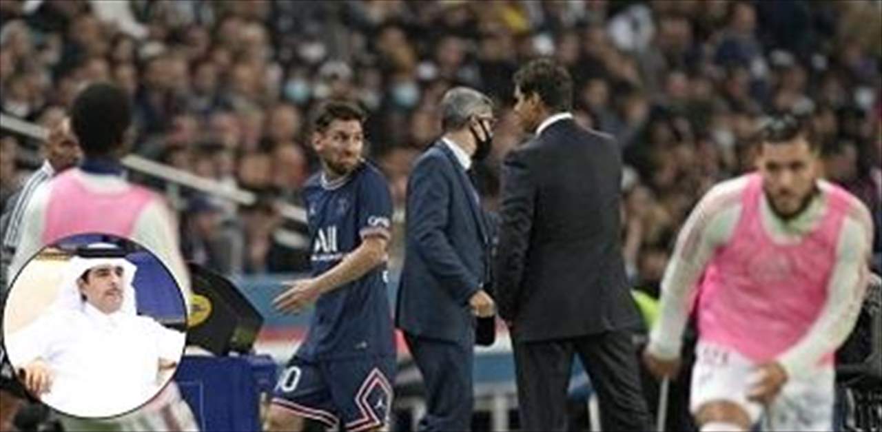 صورة - بسبب ميسي .. خليفة بن حمد يهدد المدرب "لندن مدينة جميلة وأنت تعرف ذلك"