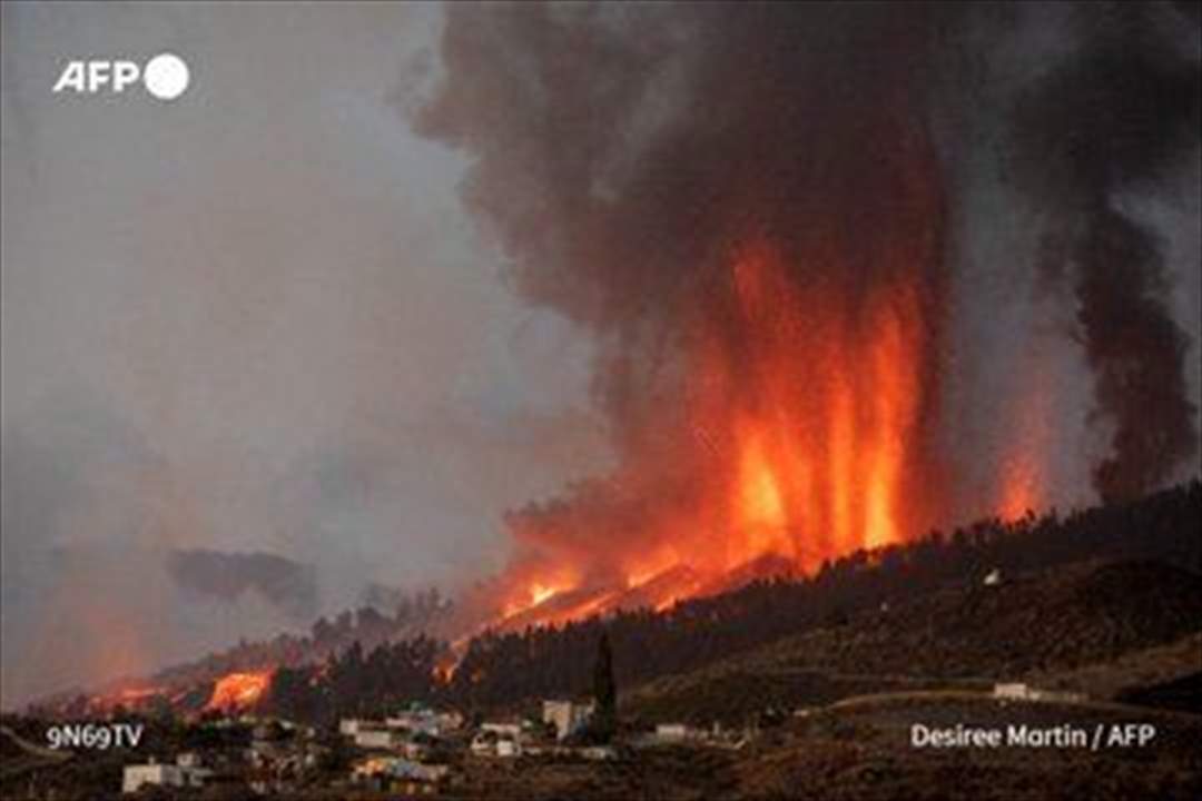 حمم البركان تدمّر نحو مئة منزل في جزر الكناري الإسبانية