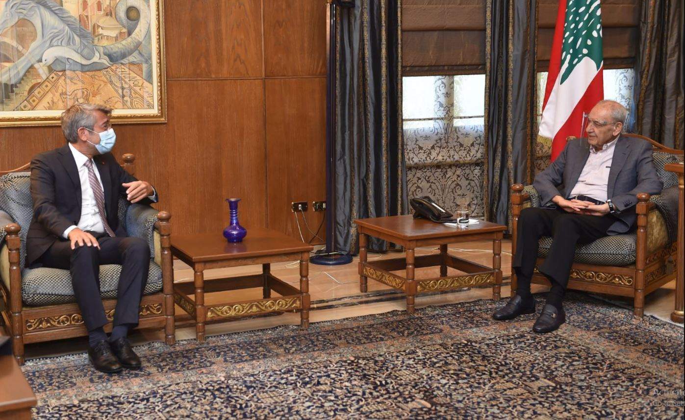 بري إستقبل وزير الطاقة وسليم صفير ومنصور وفهمي 