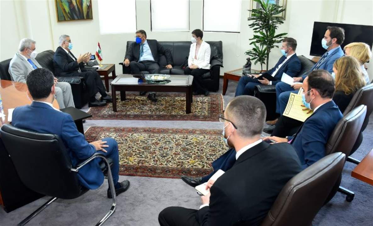 وزير الخارجية يستقبل وفود اوروبية اضافة الى السفيرة الفرنسية