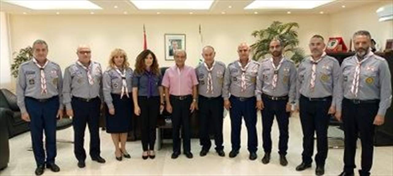 الوزير كلاّس بحث ملف المنشآت واستضافة لبنان للمؤتمر الكشفي العربي وأنشطة كشفية كبرى