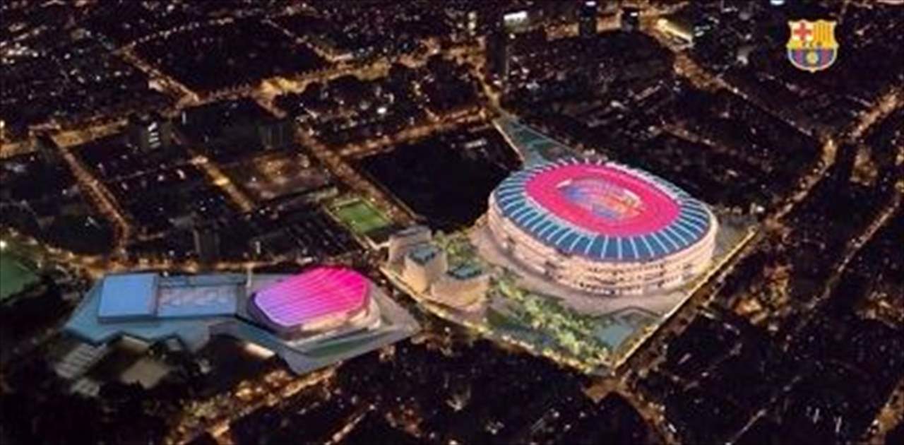 بالفيديو - برشلونة يقدم حلمه: كامب نو الجديد وإسباي برشلونة