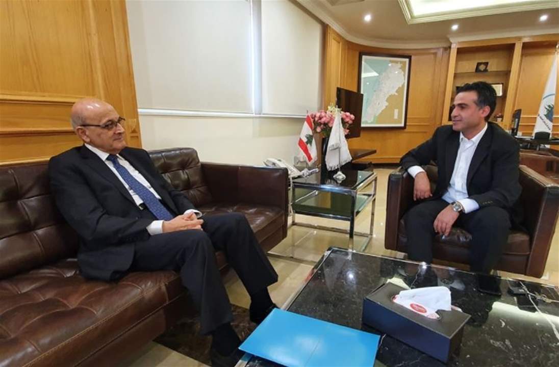 حميّة التقى نصري خوري لبحث العلاقات الثنائية في المجالات التي تعنى بها وزارة الاشغال العامة والنقل