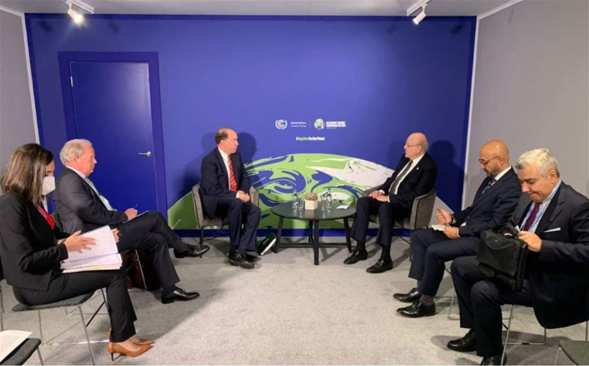 ميقاتي ناقش مع رئيس مجموعة البنك الدولي مشاريع البنك الدولي في لبنان 