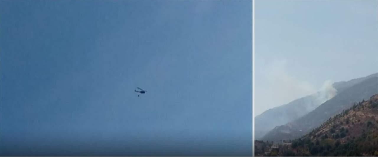 تجدد الحرائق في خراج بلدة باب مارع البقاعية والعمل جارٍ على إخمادها