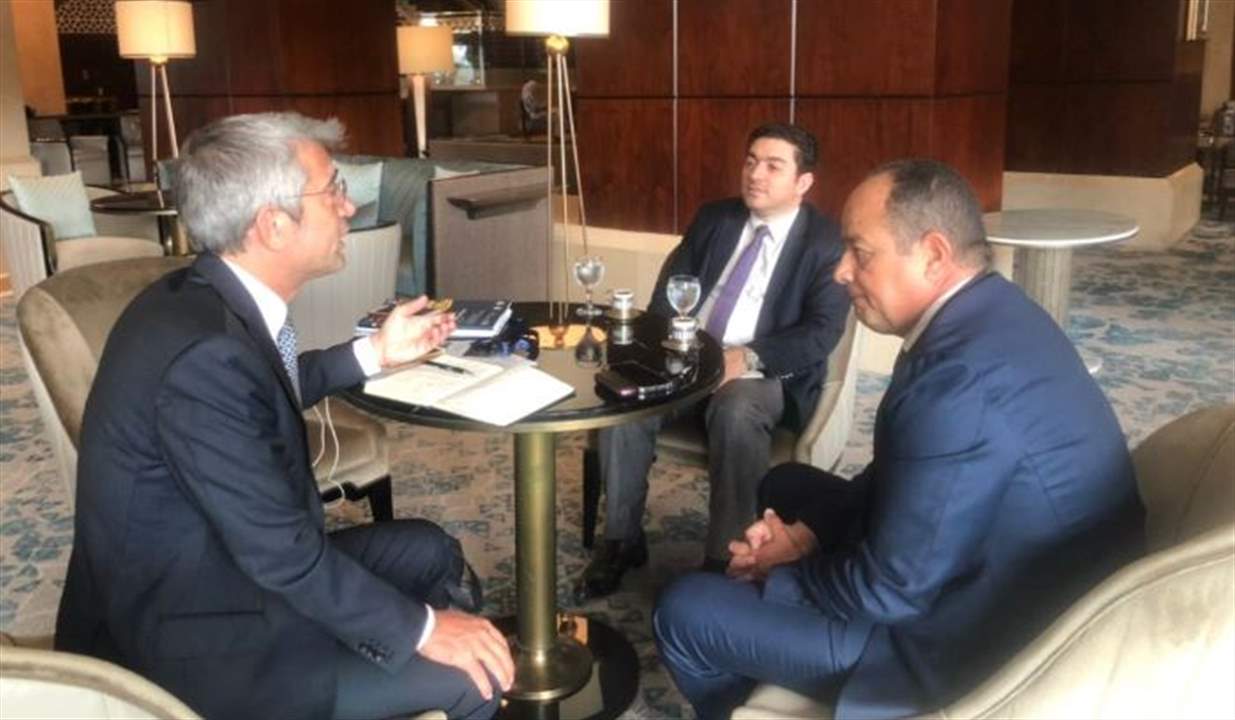 "لتسريع توقيع مذكرة التفاهم".. لقاء بين فياض ومفوض وزير البترول في القاهرة 