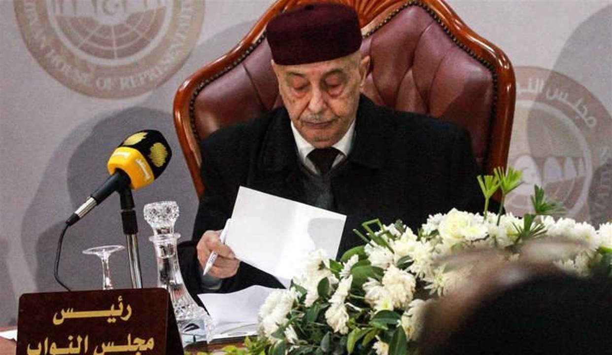  رئيس مجلس النواب الليبي عقيلة صالح يقدم أوراق ترشحه للرئاسة