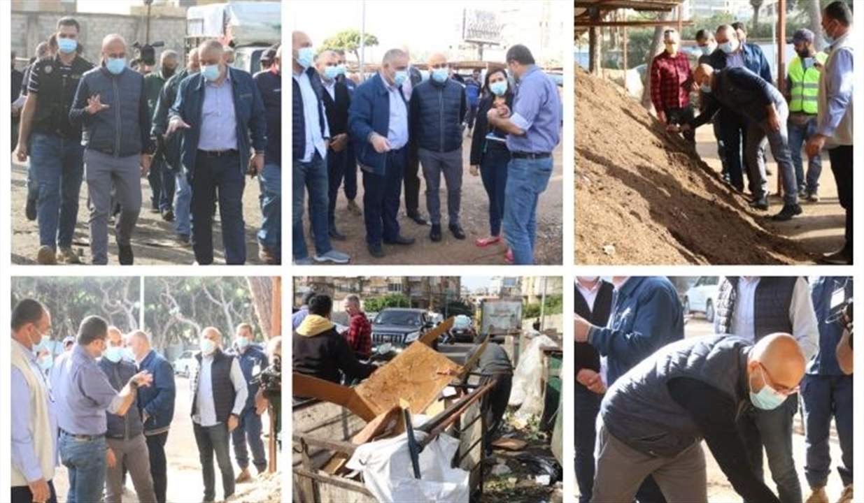 وزير البيئة يزور مشروع الكومبوست في الغبيري