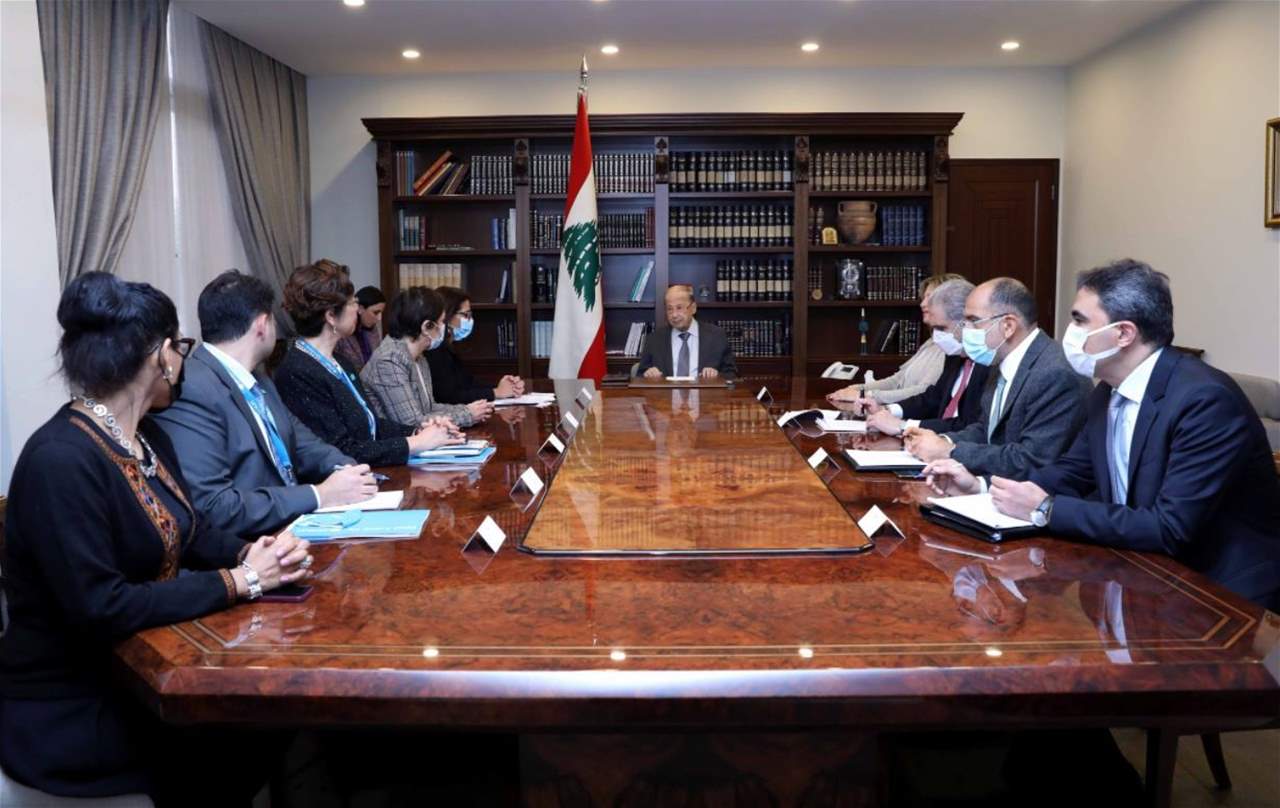 عون إلتقى طرابلسي والممثلة الخاصة للأمين العام للأمم المتحدة المعنية بالعنف ضد الأطفال 