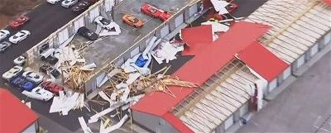 إعصار كنتاكي دمّر 120 سيارة كورفيت 