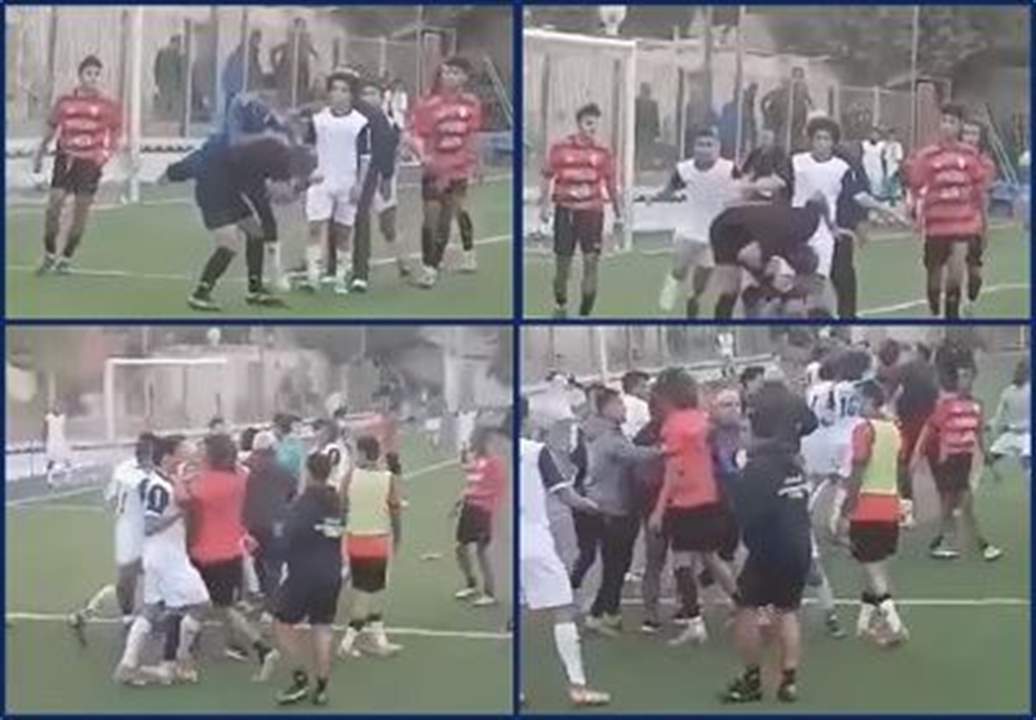 بالفيديو - لن تُصدّقوا .. لاعب عمره 18 عاماً يضرب الحكم بعنف 