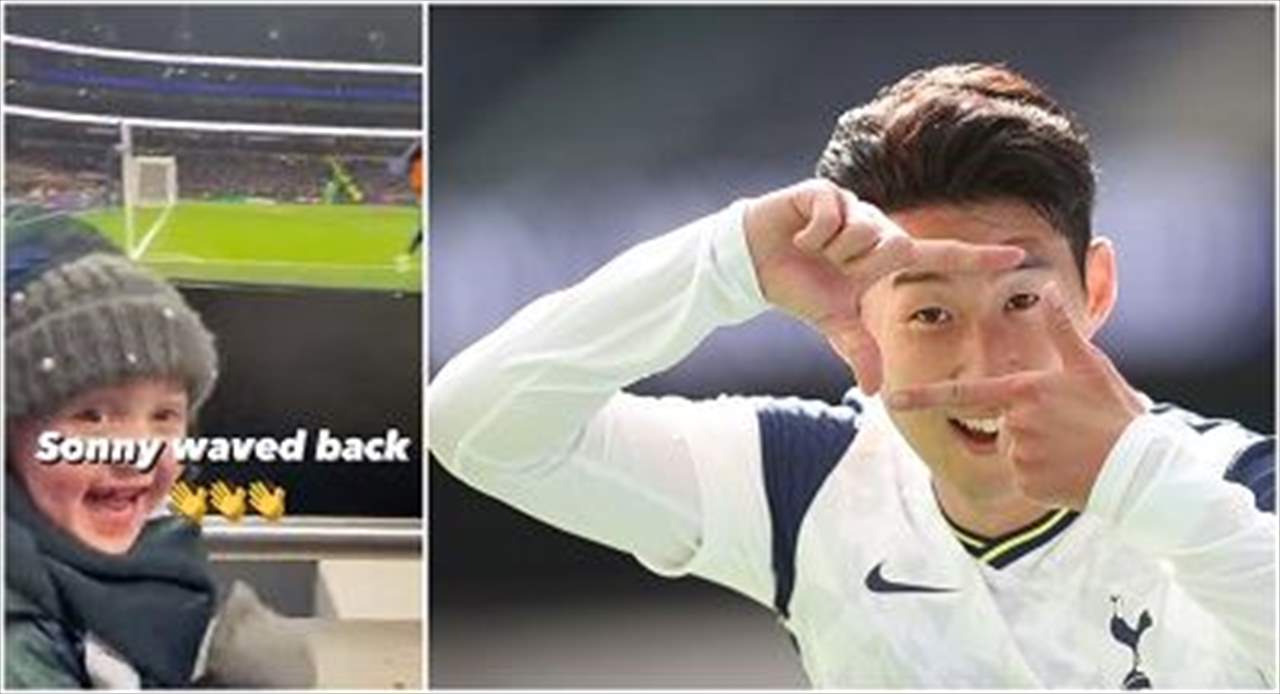 بالفيديو - فرحة مجنونة للطفلة .. Sonny waved back