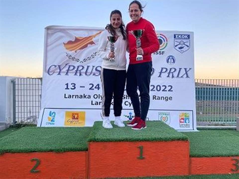 اللبنانية ليا قربان ثانية الجائزة الكبرى لقبرص في الرماية