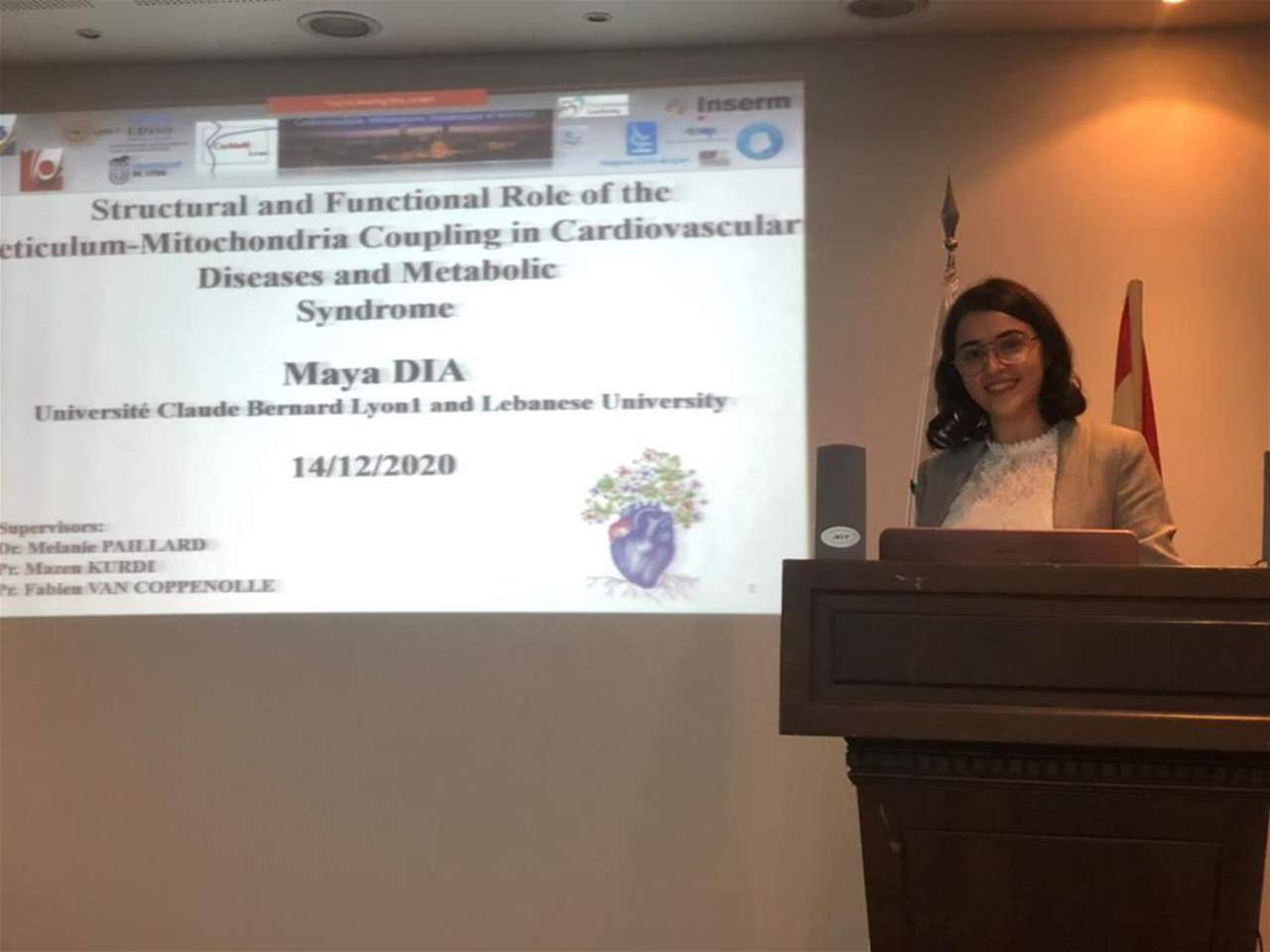 مايا ضيا ابنة بافليه الجنوبية تفوز بجائزة  الجمعية الفرنسية للقلب