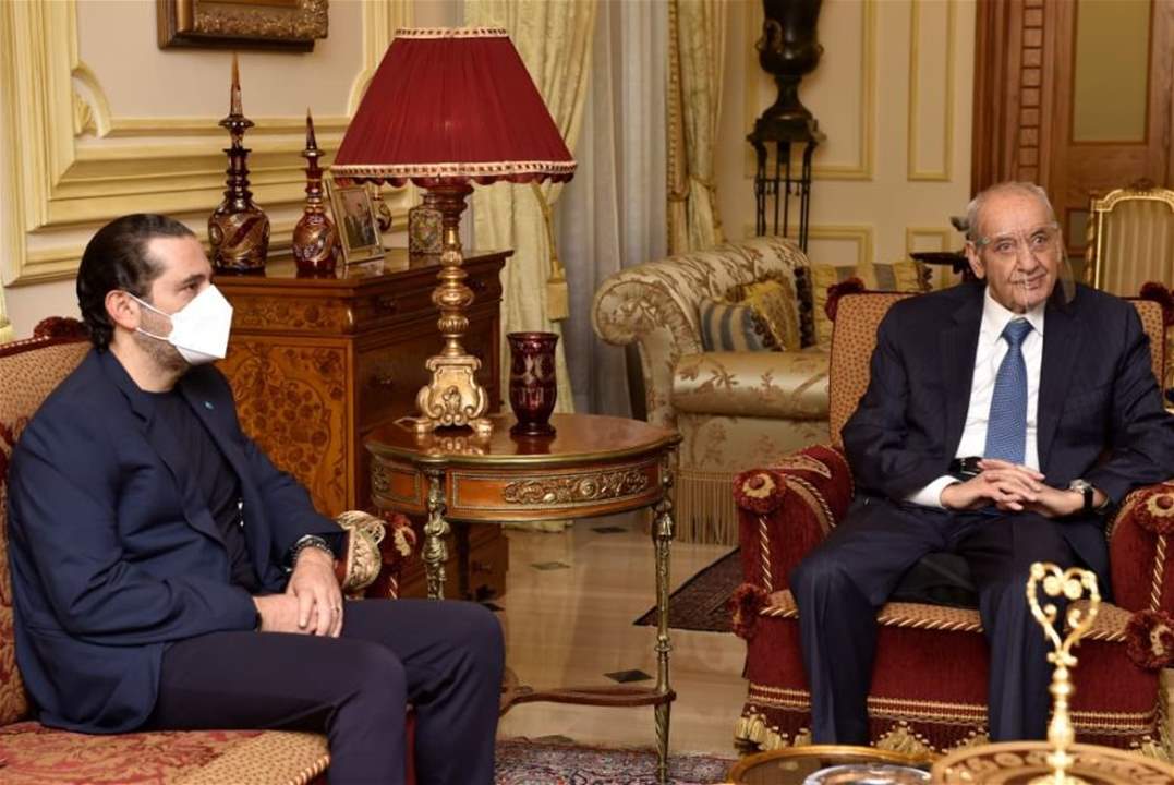  لقاء بين الرئيسين نبيه بري وسعد الحريري في عين التينة لبحث الأوضاع العامة