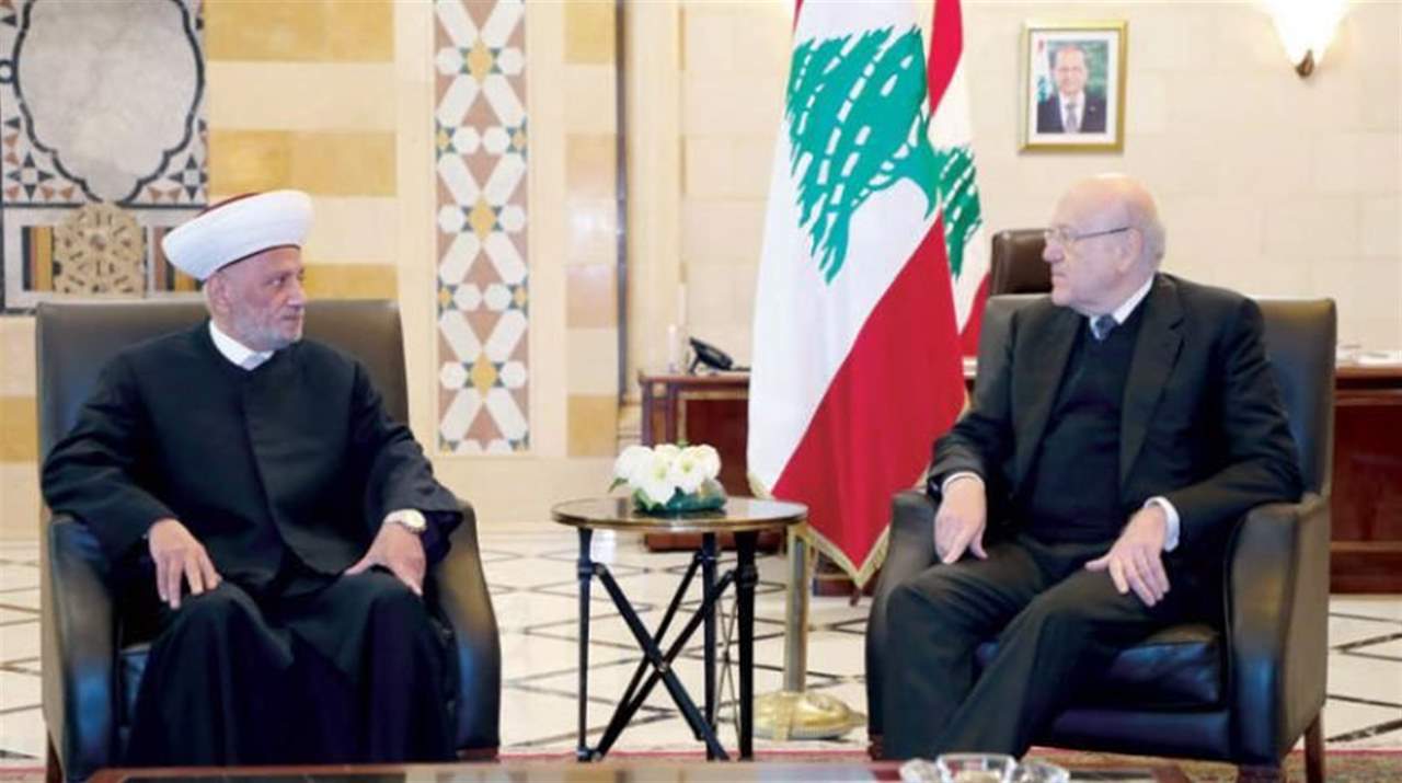 "الشرق الاوسط":  المفتي دريان يجري مشاورات مع أطراف سنية ووطنية من مختلف الطوائف