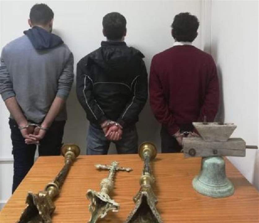 سارقو كنيسة مار يوحنا - جبيل في قبضة شعبة المعلومات
