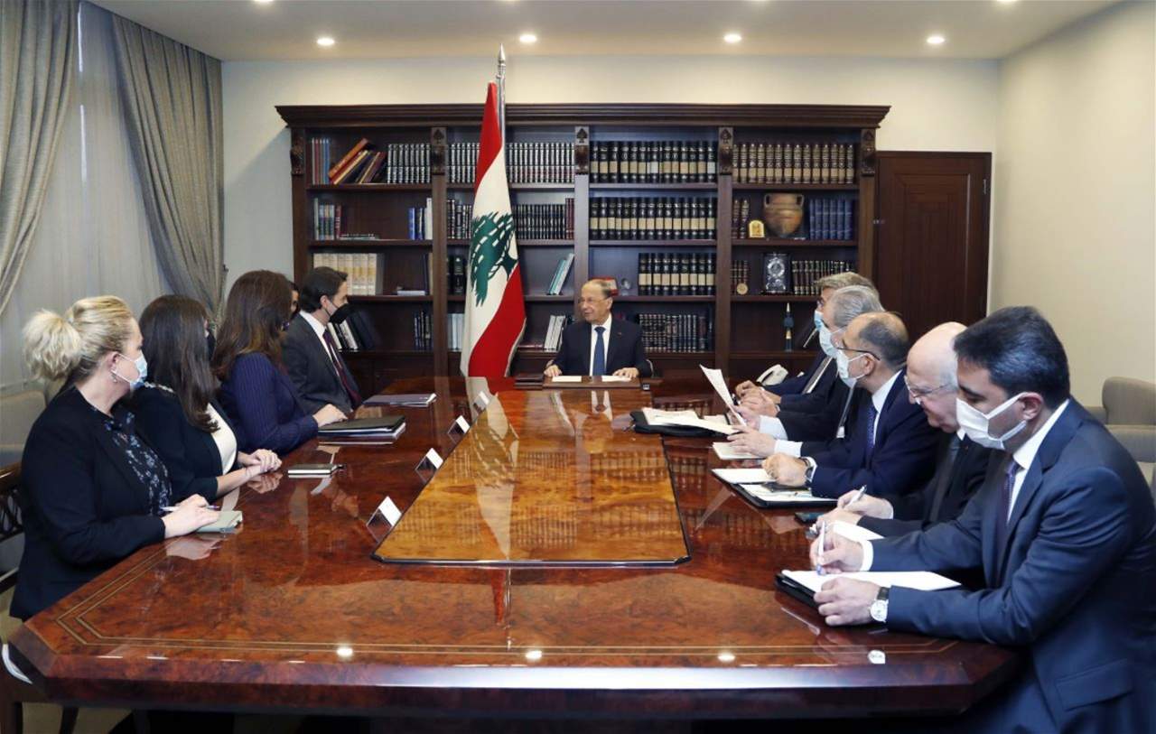  عون اطلع من هوشتاين على اقتراحاته ونتائج اتصالاته في "إسرائيل".. "مستعدون لدرس النقاط التي طرحت"