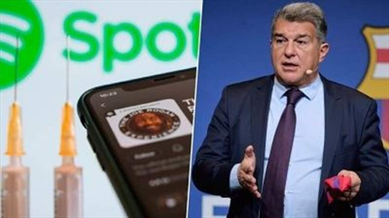 اتفاق برشلونة مع Spotify مهدد والسبب المعلق جو روغان !!؟