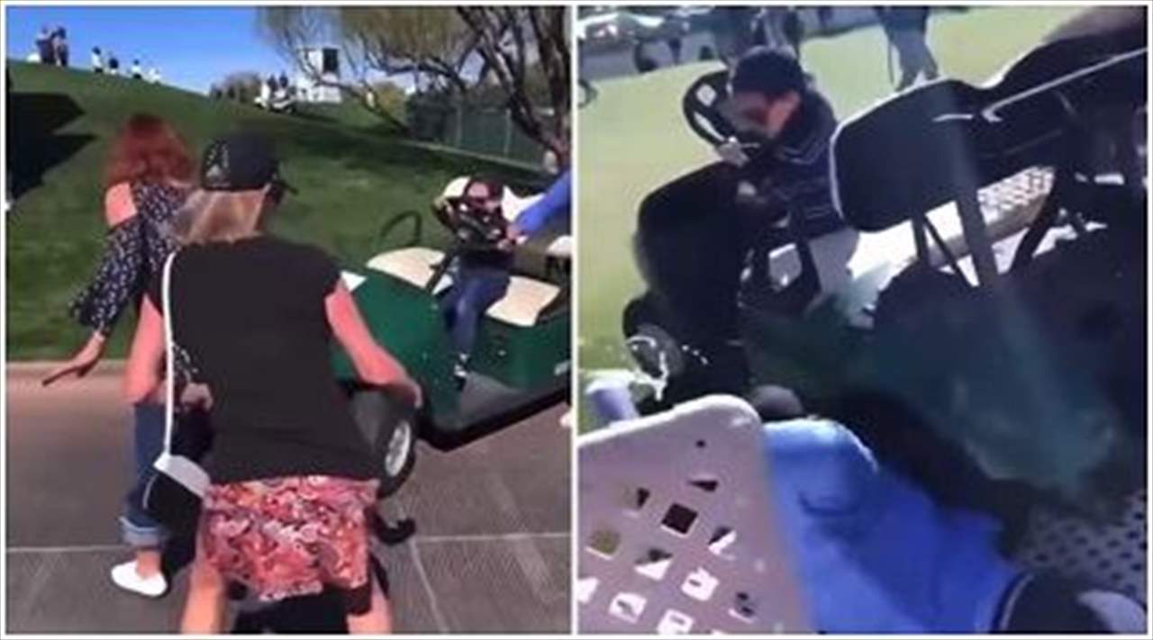 بالفيديو - الصبي الصغير أدار السيارة واجتاح ما صادفه