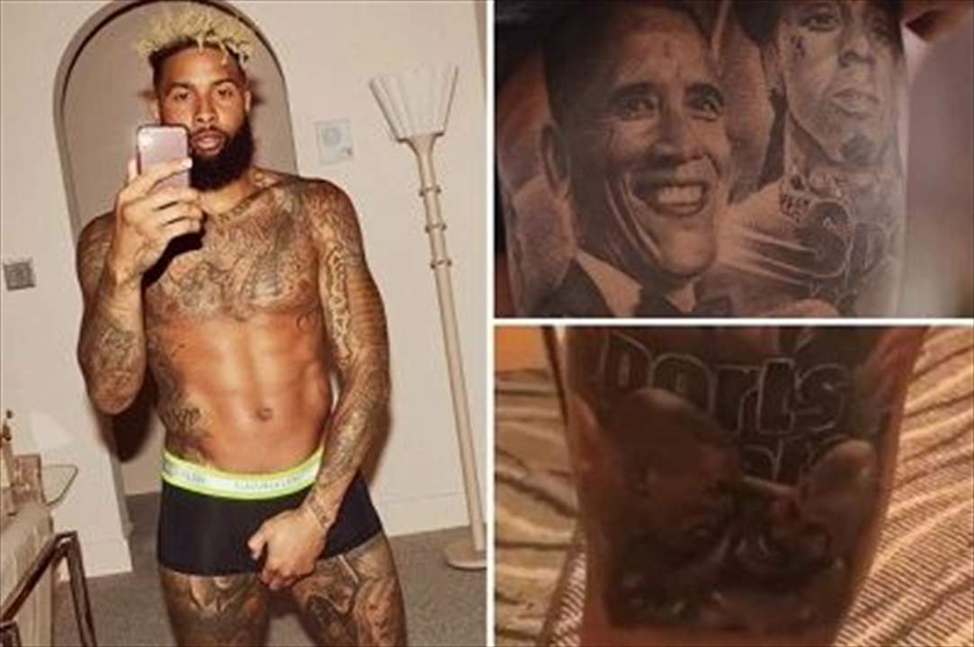 صور - بيكهام الأميركي لديه 86 وشماً على جسده بينها لشخصيات وأحداث شهيرة !!