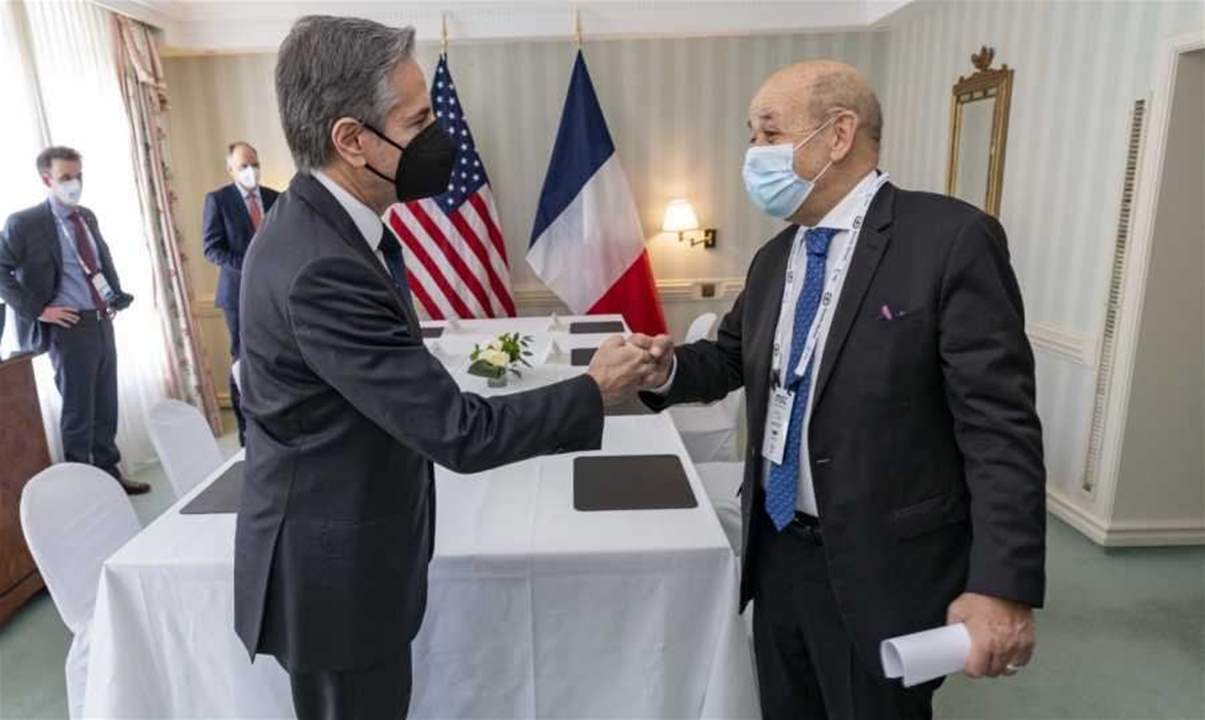     ملف لبنان على طاولة البحث بين بلينكن ولودريان