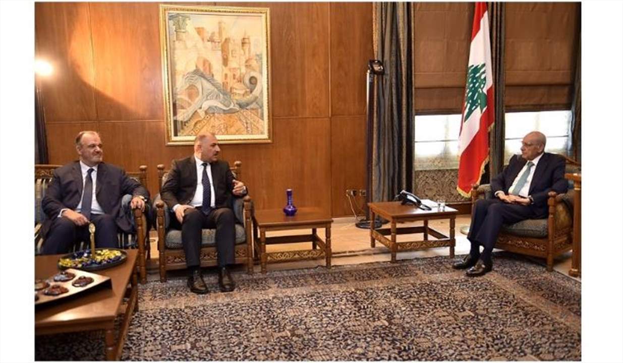 وزير الصناعة العراقي بعد لقائه بري: لتفعيل الشراكة بين لبنان والعراق في مجال الصناعة