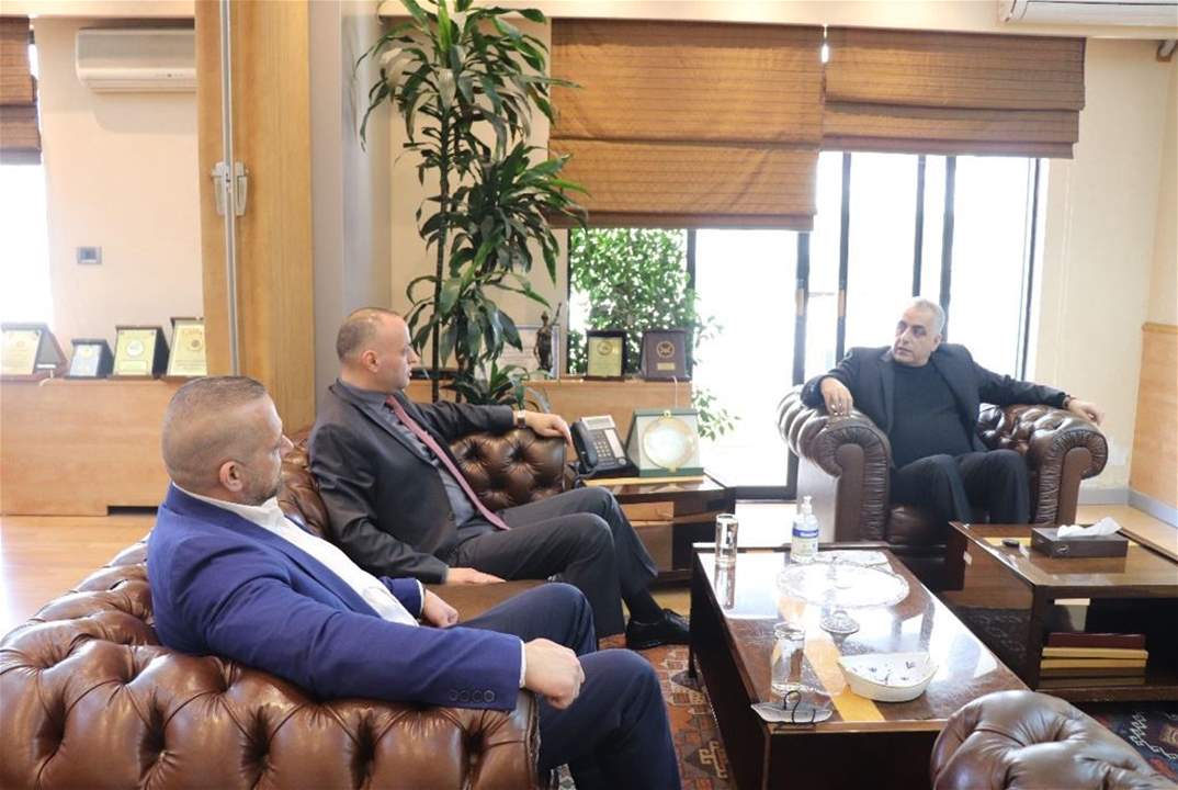 محمد كركي يستقبل وفداً من المجلس العمالي العام في حزب الكتائب اللبنانية