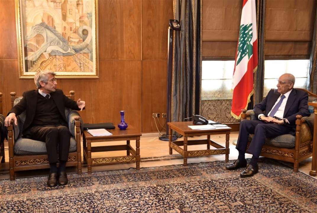 بري بحث ملف الكهرباء مع وزير الطاقة وعرض المستجدات السياسية وشؤوناً تشريعية مع ايلي الفرزلي 