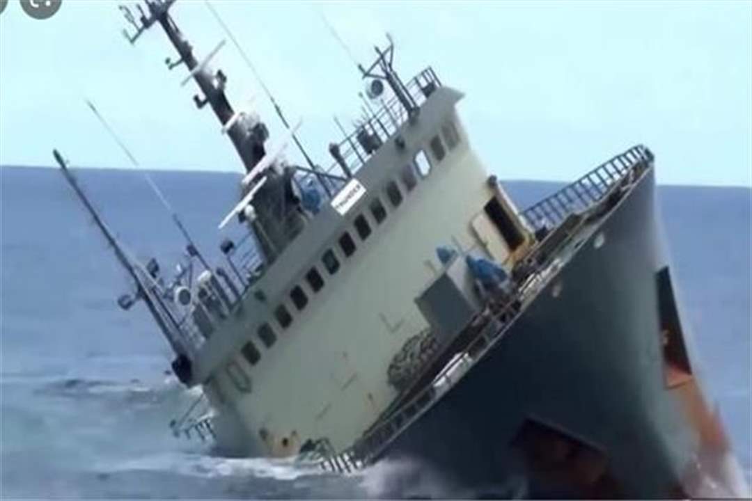 إنقاذ طاقم سفينة "ايلا" اللبنانية قبل غرقها بالقرب من ميناء الإسكندرية