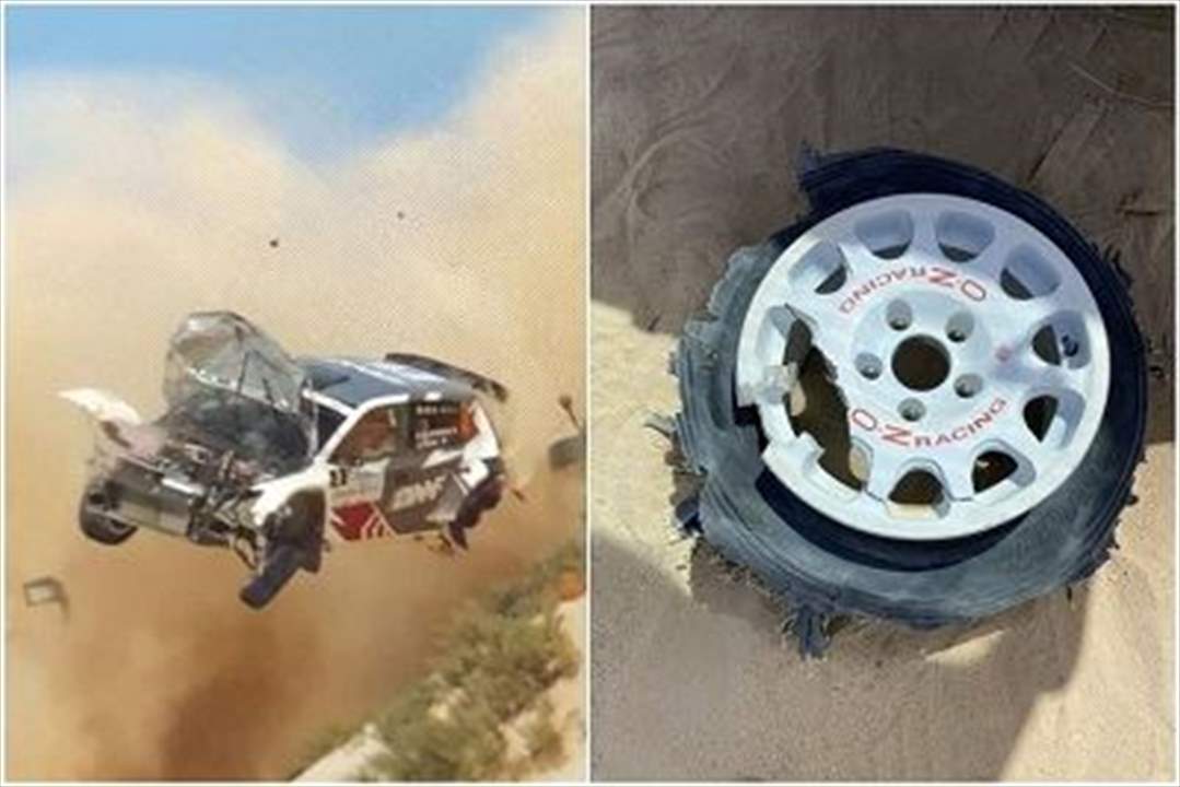 بالفيديو - حادثٌ مروّع في رالي الكويت سببه متفرّج متهوّر !! 