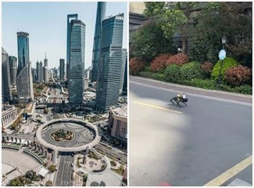 بالفيديو - شنغهاي مدينة أشباح وكلاب آلية توّجه المواطنين 
