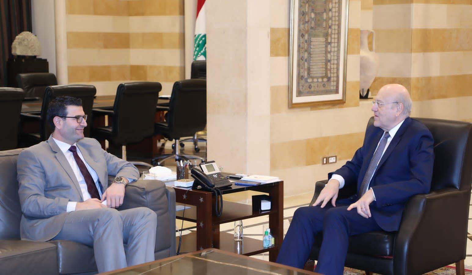 ميقاتي عرض واقع زراعة القمح الطري مع الحاج حسن واستقبل الحجار وجبارة وفدعوس