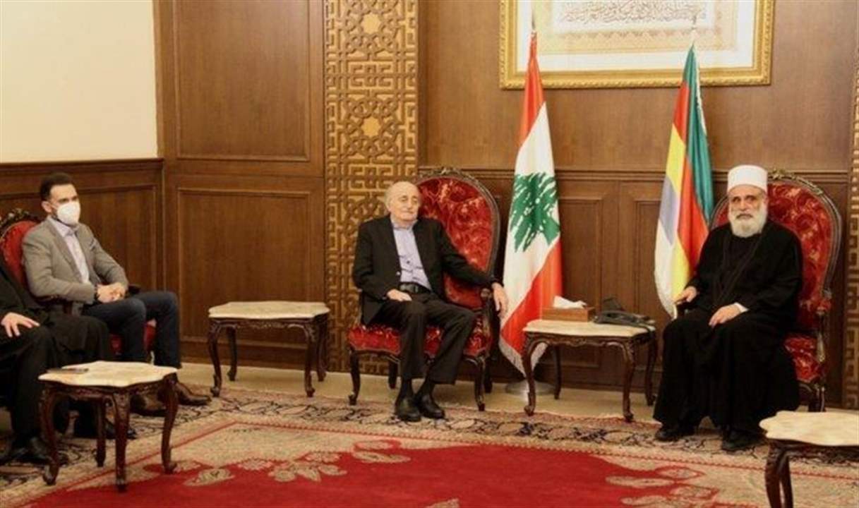 شيخ العقل يلتقي جنبلاط: المختارة ركيزة العيش المشترك