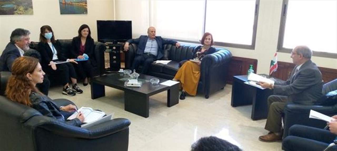 كلاّس استقبل الوزير شرف الدين ووفداً من اليونيسيف واتحادات