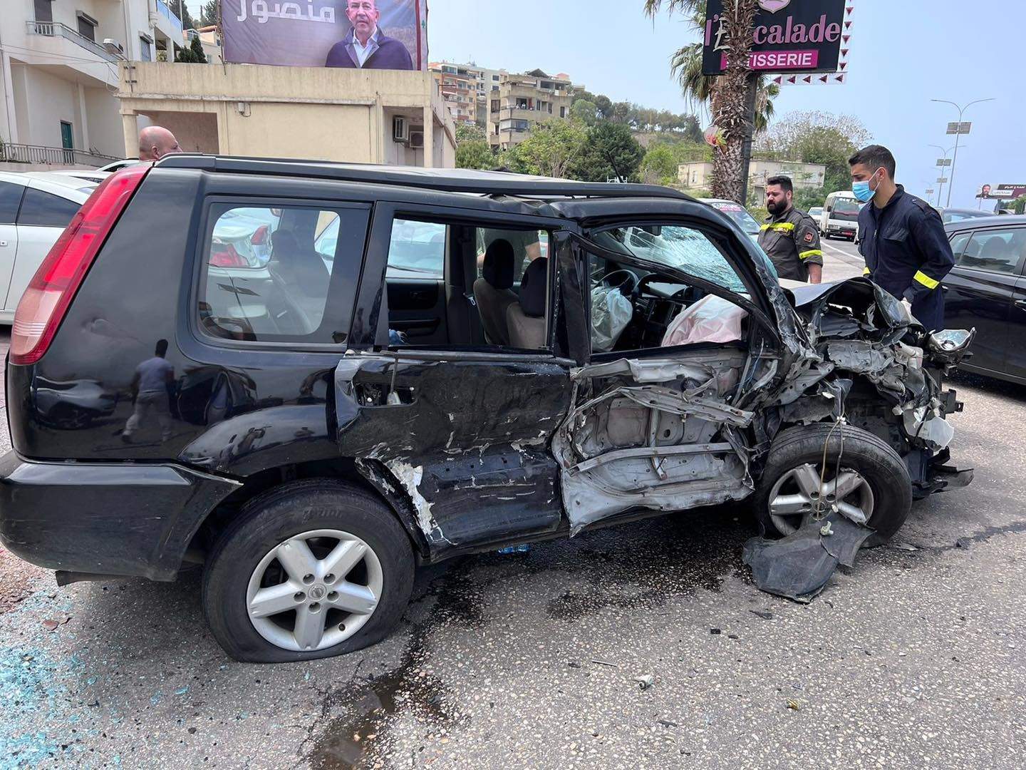 ثمانية جرحى جراء حادث سير على اوتوستراد العقيبة - قضاء كسروان