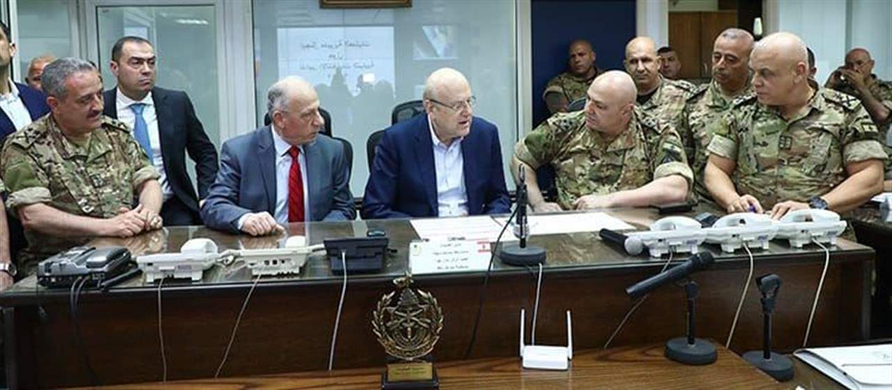 رئيس الحكومة جال على غرف العمليات التابعة للقوى الأمنية المواكبة لعملية الإقتراع