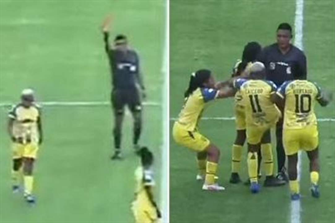 بالفيديو - ركلت الحكم بالكرة لأنها اعتبرته ظالماً