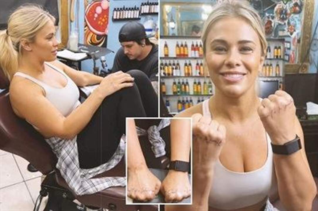 فيديو - الجمهور يسخر من وشم نجمة UFC الاباحية !!