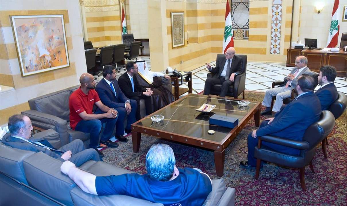 ميقاتي يستقبل وفد لجنة الإرث القطرية المنظمة للمونديال: لتمكين اللبنانيين من مشاهدة المباريات