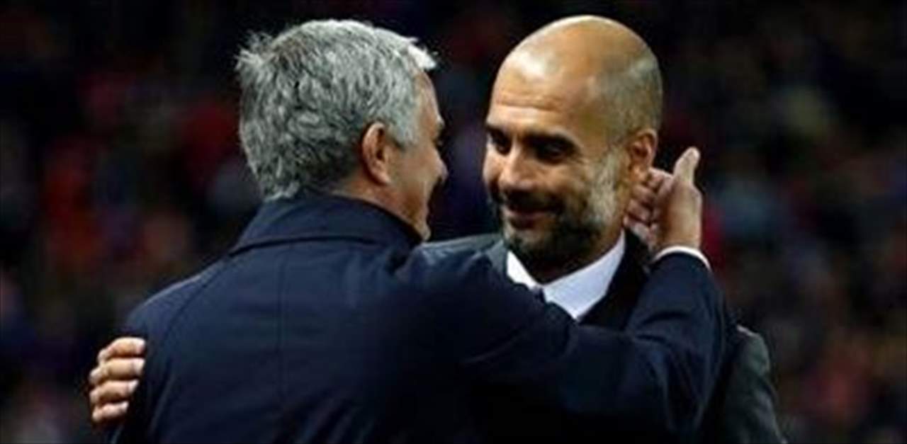 صورة - هل تصدّقون؟ .. قبلة فرنسية بين مورينيو وغوارديولا !!