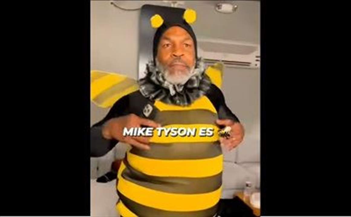 بالفيديو - لن تُصدّقوا .. مايك تايسون يرتدي زي نحلة ويغني ويرقص