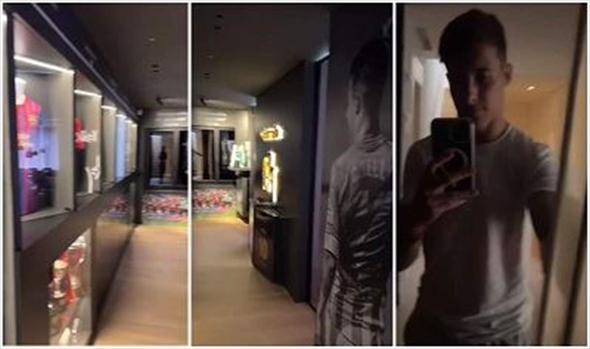 بالفيديو - متحف كامل مدهش في منزل نجم برشلونة السابق