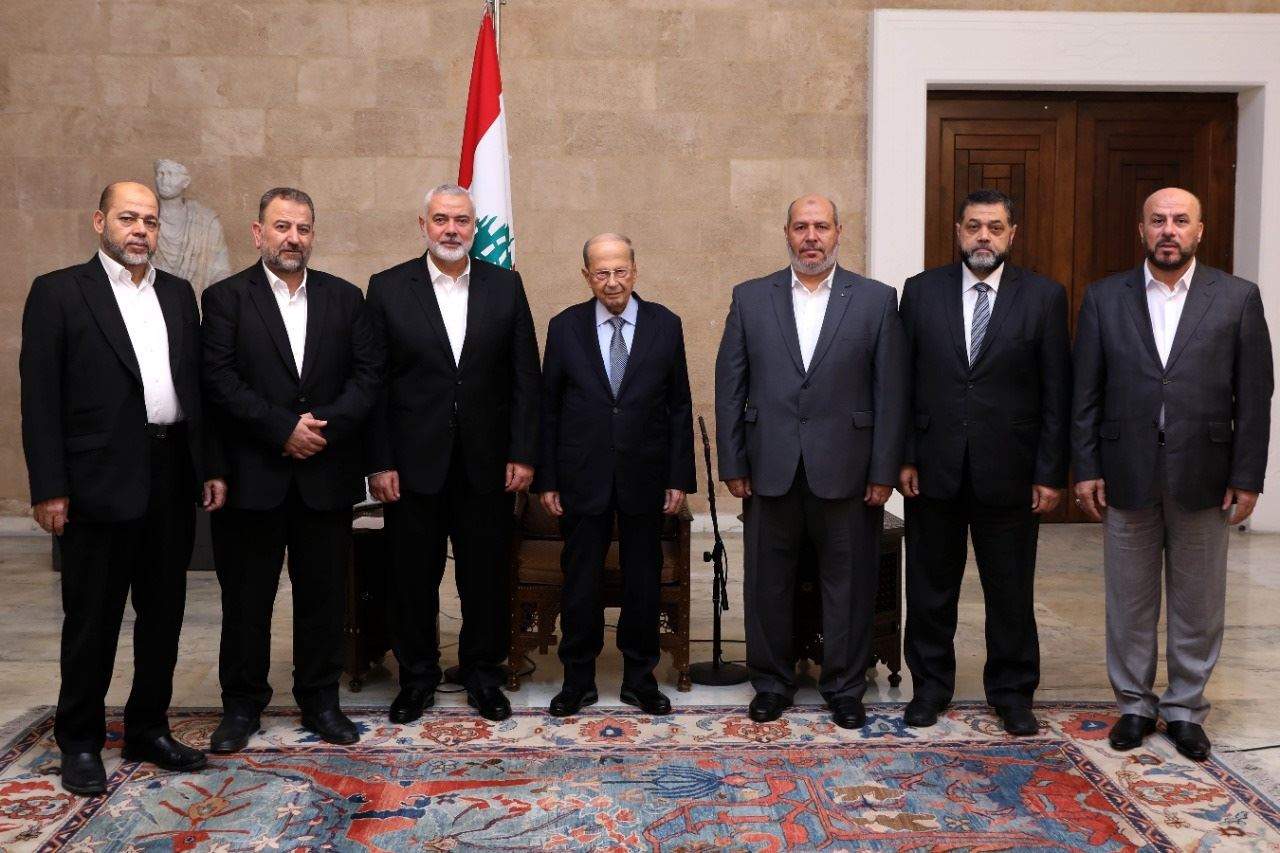 الرئيس عون استقبل هنية ووفد مجموعة السلام العربي: مقاومة الاحتلال ليست ارهابا