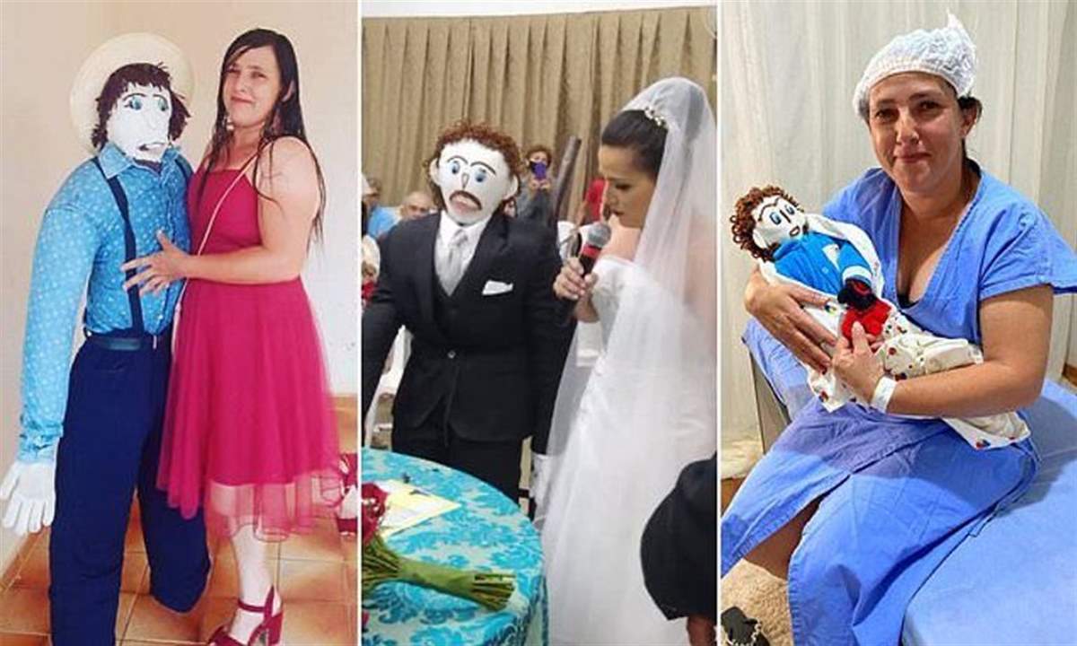  بالصور ـ برازيلية تعلن "إنجاب طفلها الأول" بعد زواجها من دمية !
