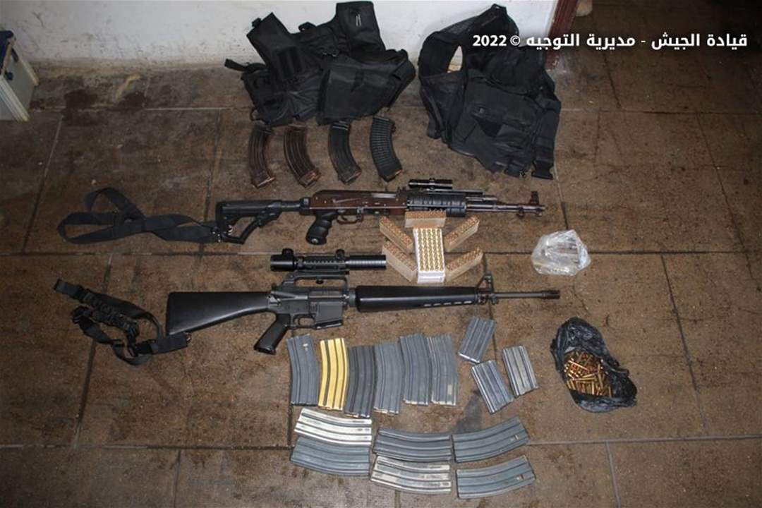بالصور ـ الجيش اللبناني: تعرُّض دورية إلى إطلاق نار ورشق بالحجارة في طرابلس وتنفيذ عمليات دهم