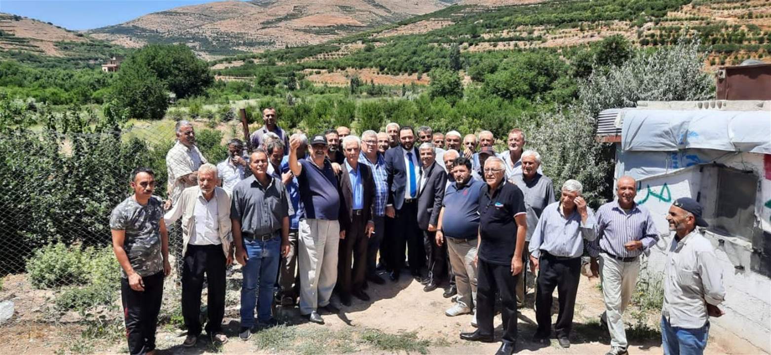 الأمين العام لحزب البعث العربي الإشتراكي جال على بلدتي حام ومعربون الحدودتين .." لفتح معبر حدودي بين لبنان وسوريا"