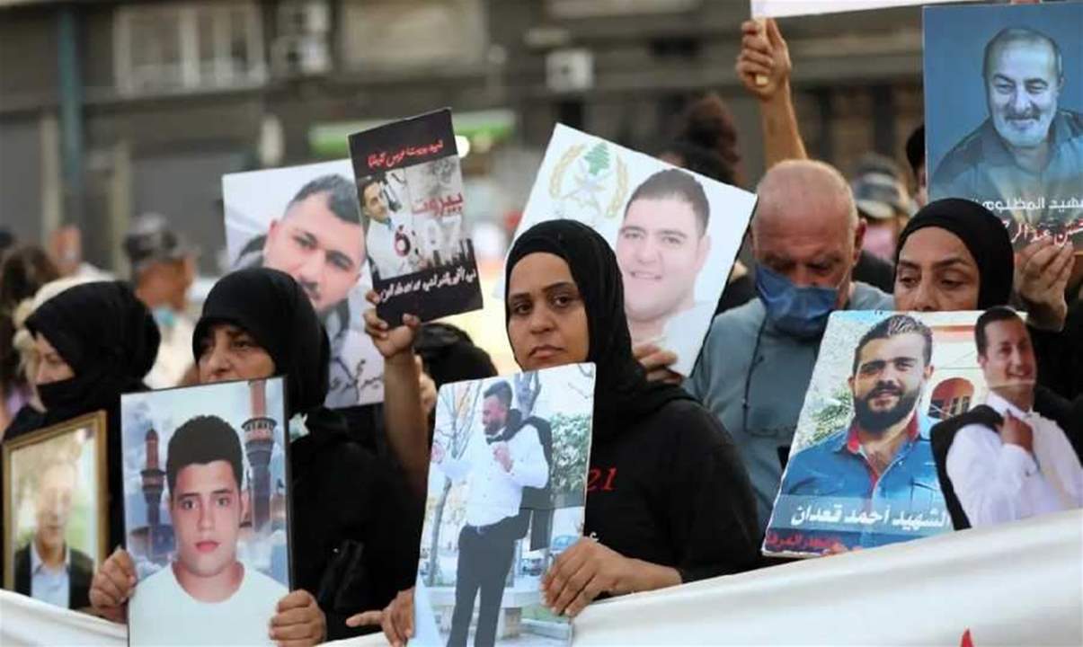 أهالي شهداء انفجار مرفأ بيروت: العدالة ستتحقق والاهراءات ستبقى الشاهد على هذه الجريمة